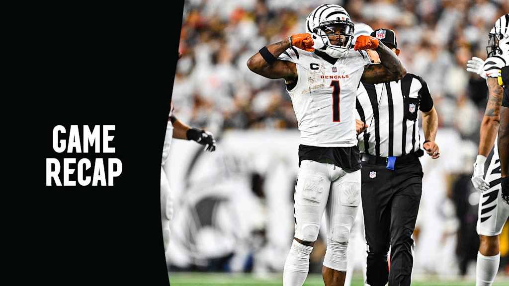 bengals vs pittsburgh steelers match player stats
